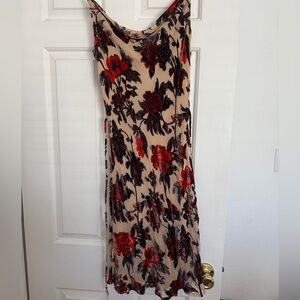 Rat & Boa Red and Black Floral Mini Dress
